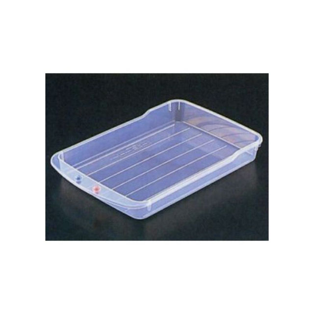 Set of 10 stackable refrigerator drawer trays (20 x 31.4 x 4.2cm) for efficient food organization and easy access.