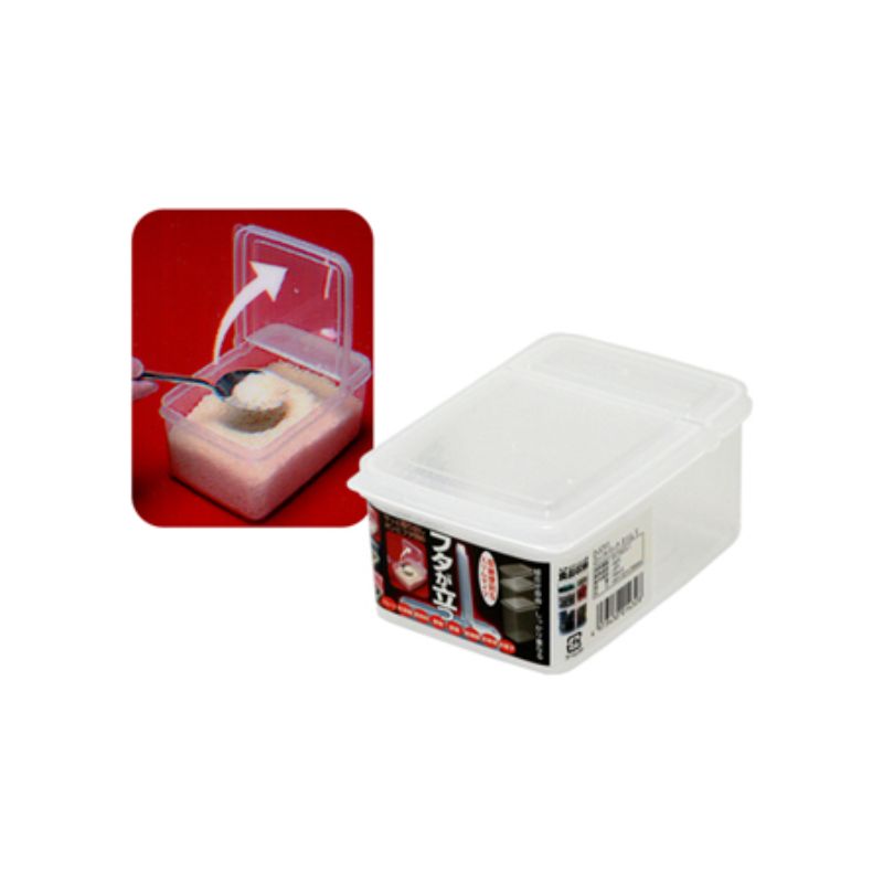 Set of 10 slim storage containers, 750ml each, ideal for organizing food, crafts, or small items in a stylish, stackable design.