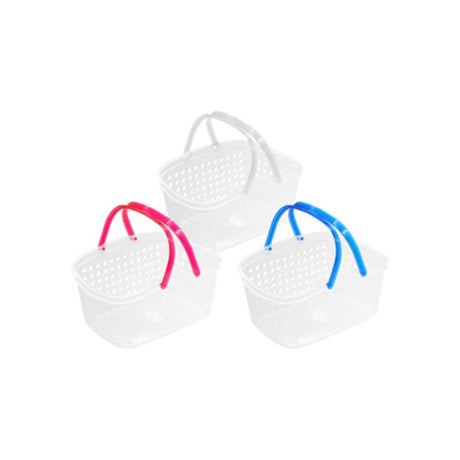 Colorful set of 10 storage baskets, 25.3cm each, ideal for home organization and stylish storage solutions.