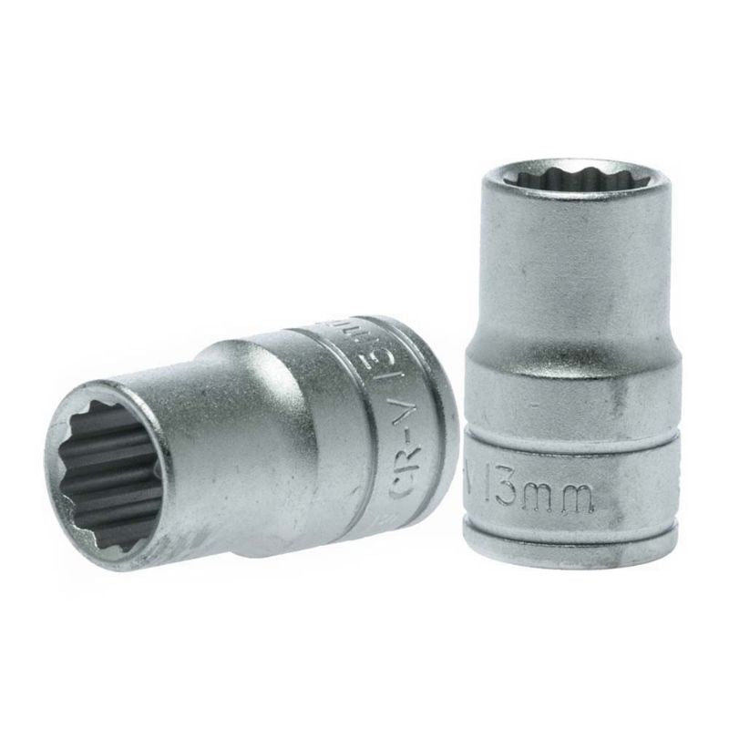 Durable 13mm Teng 1/2in drive socket with 12-point design for superior grip, ideal for mechanics and DIY projects.