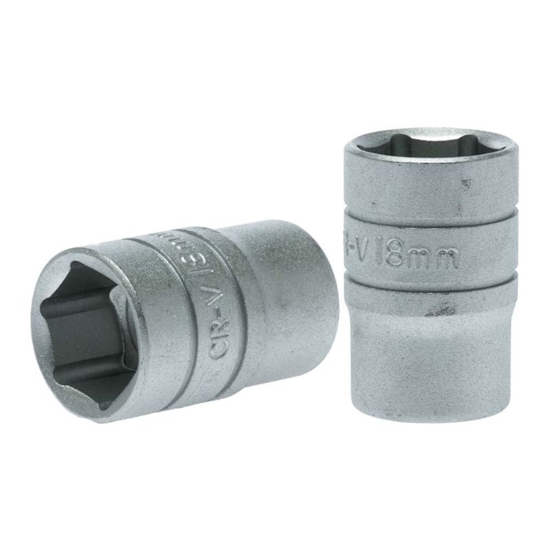 Teng 1/2in drive 18mm socket with 6-point design for superior grip and durability, ideal for automotive repairs.