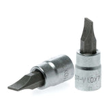 Teng 1/4in Dr. Bit Socket FL7mm in chrome vanadium steel, ideal for tight spaces and versatile fastening tasks.