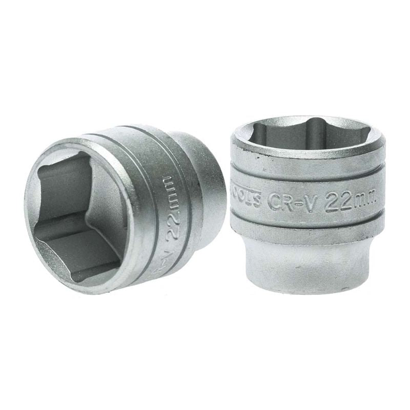 High-quality Teng 3/8in drive socket 22mm, durable chrome vanadium steel, perfect for automotive repairs and maintenance tasks.