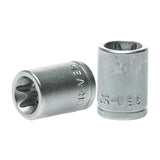 Teng 3/8in drive bit socket TX-E16 made of chrome vanadium steel, designed for Torx fasteners with superior grip and durability.