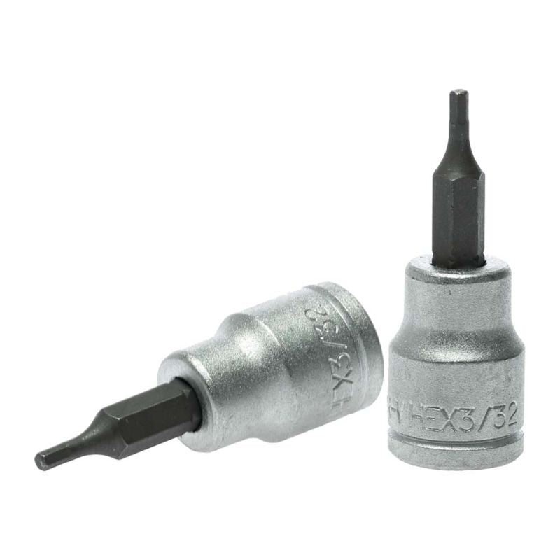 Teng 3/8in drive hex bit socket 3/32in, durable alloy steel, ideal for automotive repairs and tight space access.