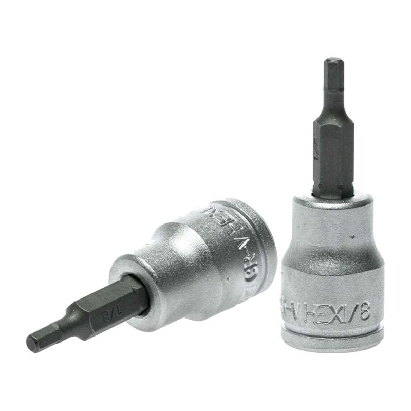 Teng 3/8in drive hex bit socket 1/8in, durable and precise, ideal for tight spaces and various fastening tasks.