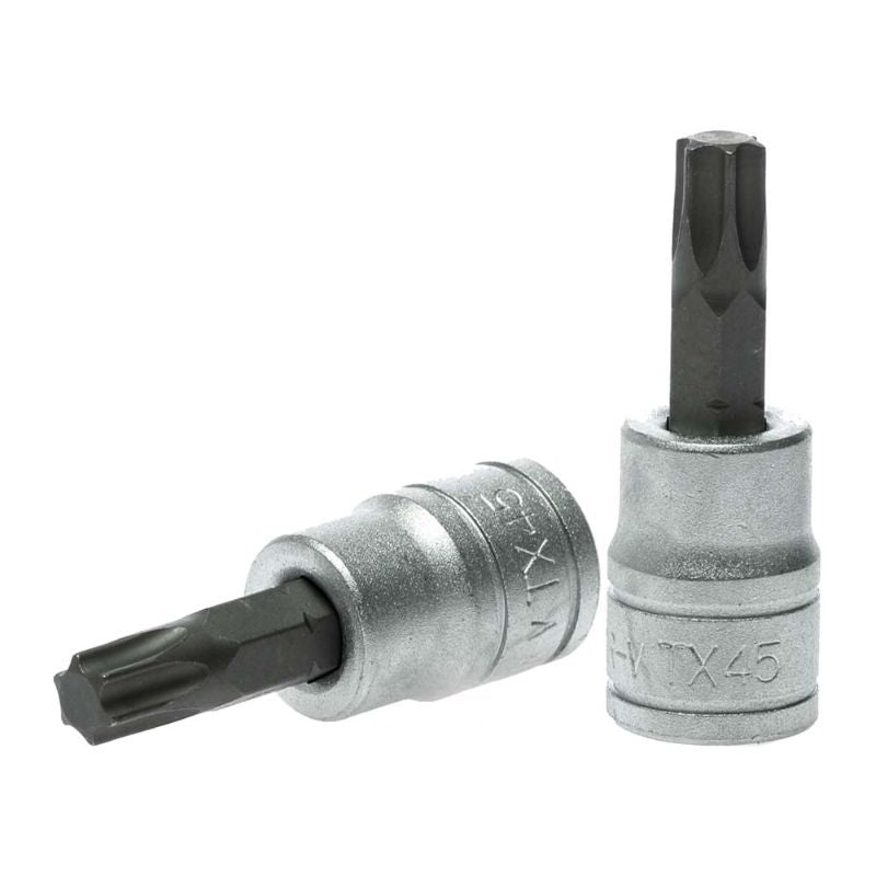 Teng 3/8in TX45 Bit Socket, durable and precise for secure gripping on fasteners in automotive and woodworking tasks.