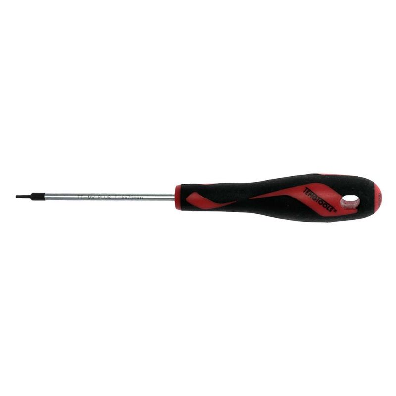 Teng MD TT-MV+ Screwdriver TX6 x 75mm features a durable TX Type shaft, ergonomic handle, and phosphated black tip for precise fastening.