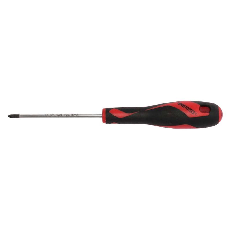 Teng MD TT-MV+ Screwdriver PZ#0 x 75mm with ergonomic handle, durable TT-MV steel, and enhanced grip for precise fastening.