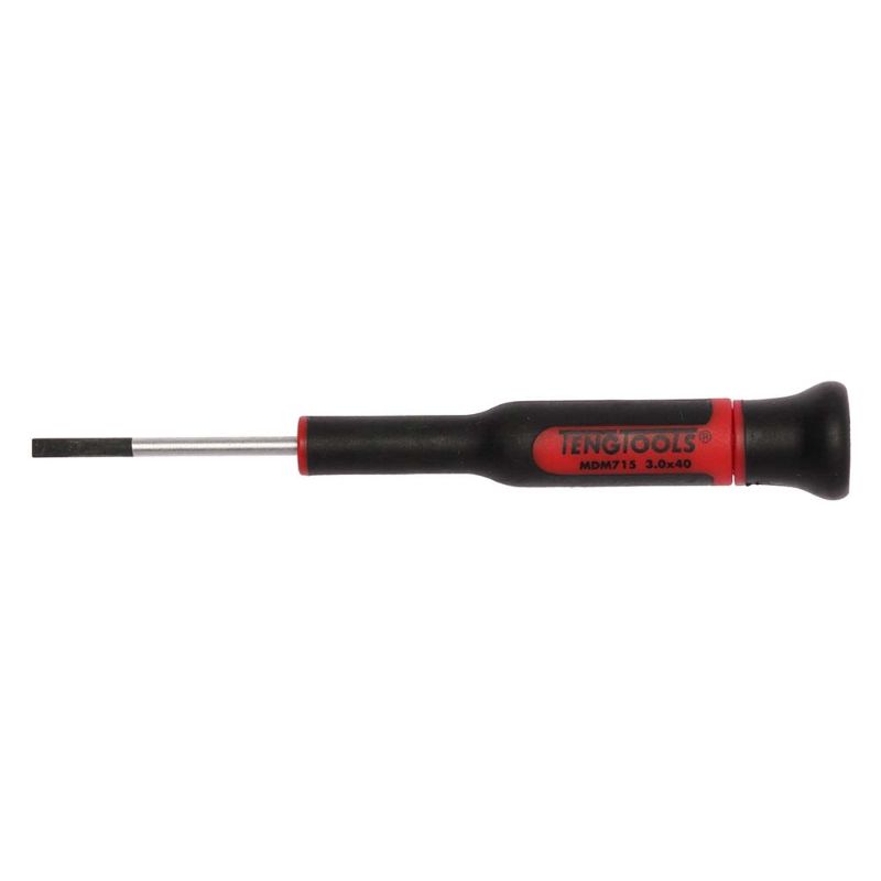 Teng MD Mini Screwdriver FL3.0 x 40mm, a compact tool for precise electronic repairs and assembly in tight spaces.