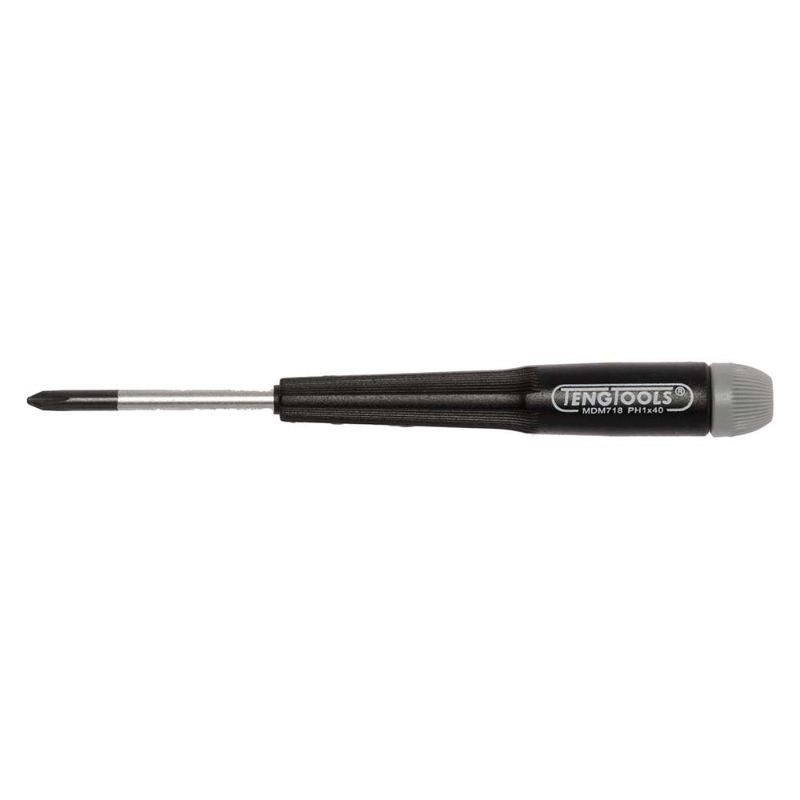 Teng MD Mini Screwdriver PH#1 x 40mm for precision tasks with ergonomic design, ideal for electronics and delicate repairs.