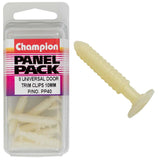 Champion Universal Door Trim Bush 10mm - 8 pack, durable white trim for seamless door enhancement and professional finish.