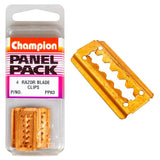 High-definition 28mm x 13.5mm razor blade clips for safe, precise crafting and DIY, sold in a convenient 4-pack.