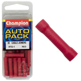 Durable Champion Red Cable Connector for secure electrical connections, ideal for automotive and DIY projects.