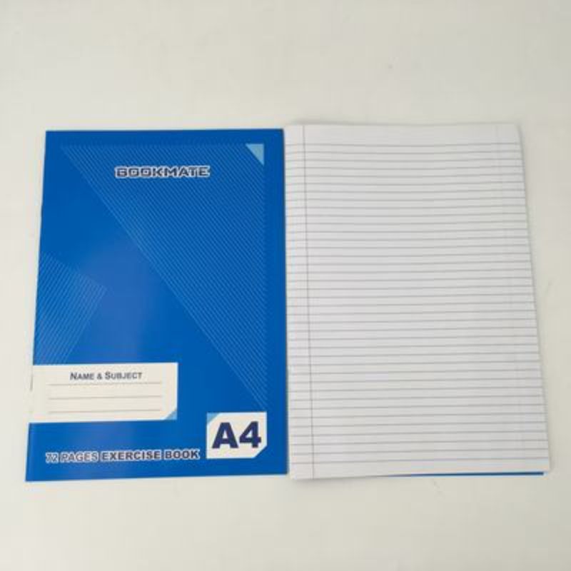 Set of 10 A4 exercise books with 72 pages, 7mm ruled lines, and red ruling for organized note-taking and creativity.