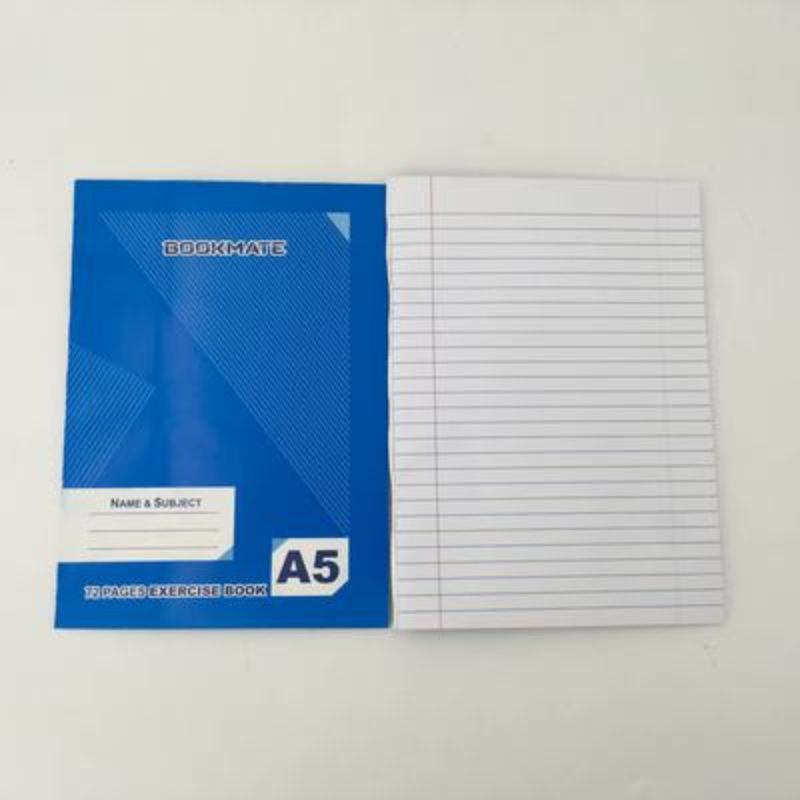 Set of 10 A5 exercise books, 75 pages each, 7mm ruled lines, vibrant red cover for organized notes and creativity.
