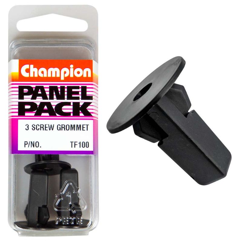 Durable Champion Set Screw Grommet for secure fastening in various applications, resistant to moisture and wear.