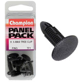 Durable black Christmas tree clips, 12mm head diameter, 15mm long, ideal for securing branches and ornaments. 3-pack.