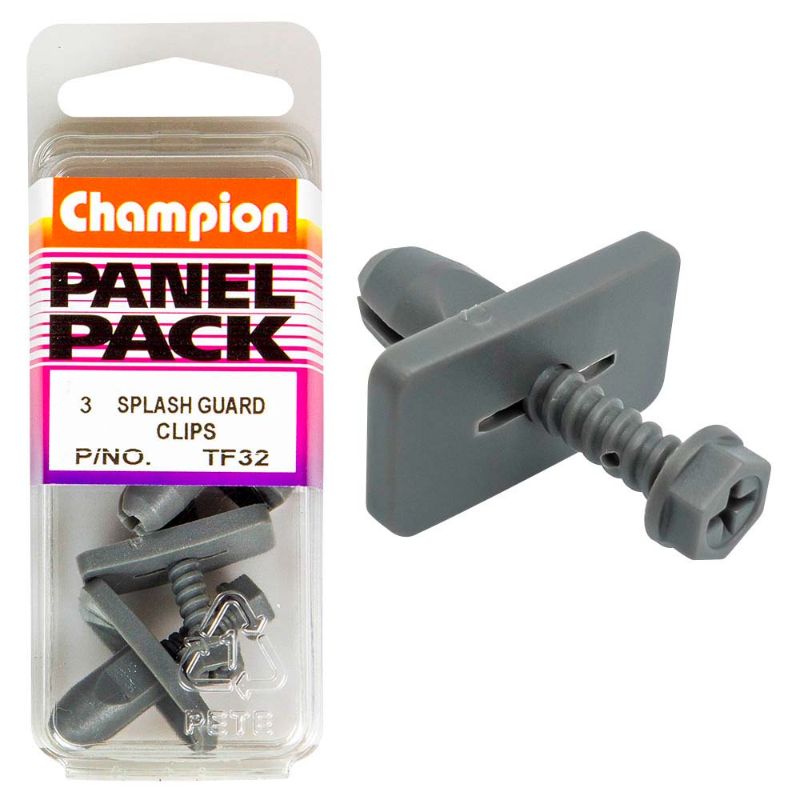 Durable 26mm x 14mm splash guard clips, perfect for securing items and organizing spaces, sold in a pack of three.