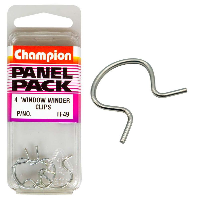 Durable metal window winder clips in a 4-pack, designed for easy installation and versatile window operation.