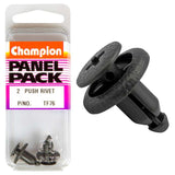 Grey Champion Push Rivet designed for durability and versatile fastening in automotive, industrial, and DIY projects.