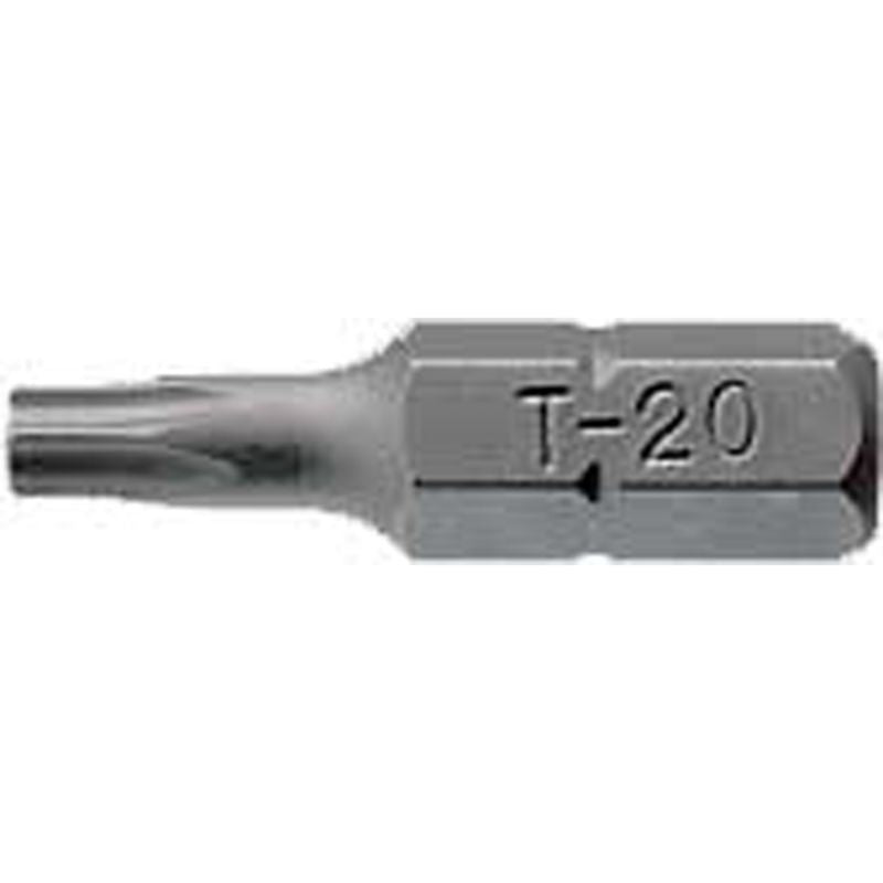 Set of 3 Teng TX15 hex screwdriver bits, 1/4in hex shank, 25mm length, designed for precision, durability, and versatility.