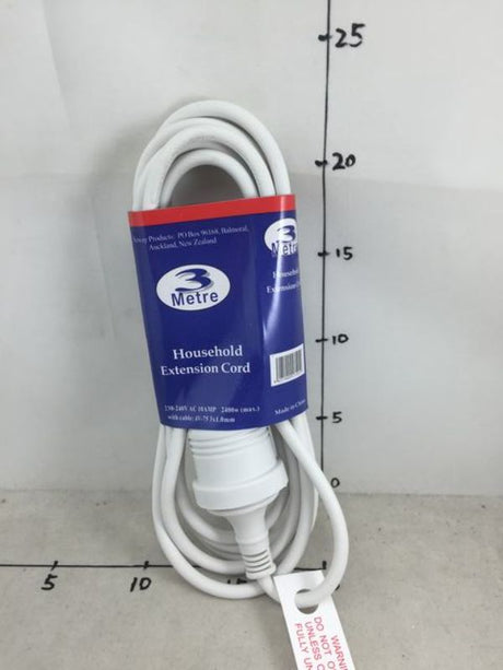 High-quality 3M extension cord for home and office, ideal for connecting devices in hard-to-reach places.