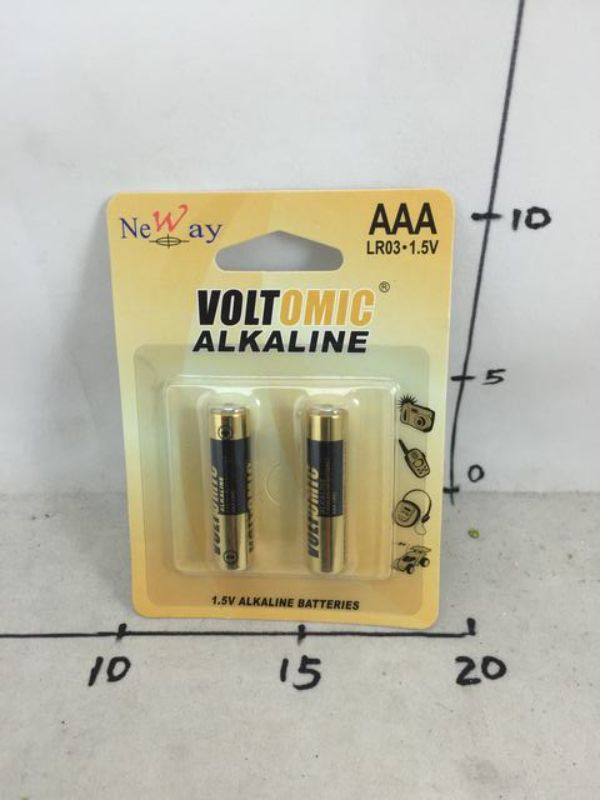 Twelve-pack of ALKALINE AAA batteries designed for long-lasting power and reliability for various devices.