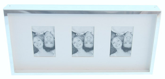 Elegant silver-plated Atlantis Photo Frame designed for 2.5 x 3 inch photos, perfect for any home decor.