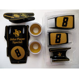 Detailed 1/8 scale diecast model of the iconic F1 Lotus 72, featuring realistic design and authentic rubber tires.