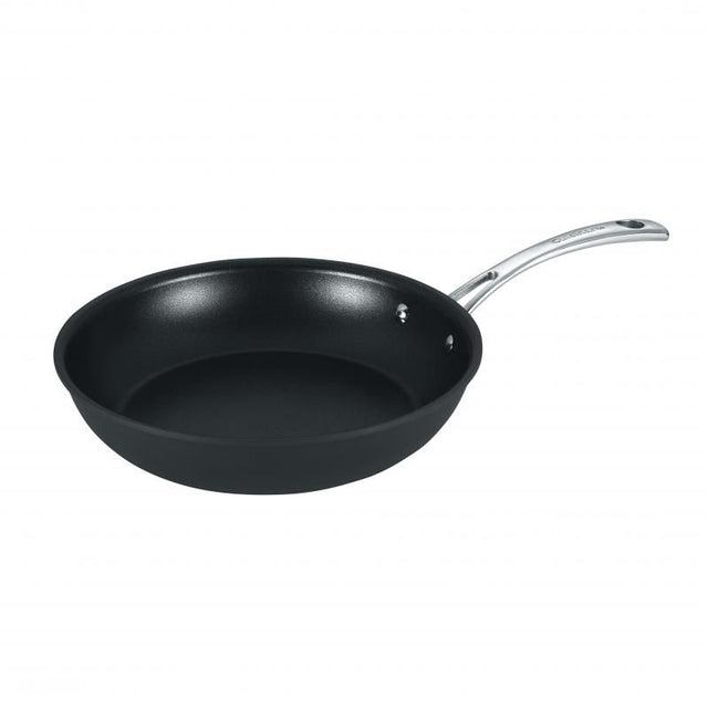 Cuisinart 26cm Fry Pan with non-stick coating, hard-anodized aluminum, and stainless steel handles for versatile cooking.