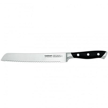 Cuisinart 20cm bread knife with a serrated ice-hardened stainless steel blade, perfect for slicing crusty bread and pastries.