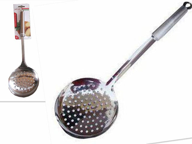Stainless steel skimmer set of 6, 35.3cm, ideal for straining, serving, and enhancing kitchen efficiency.