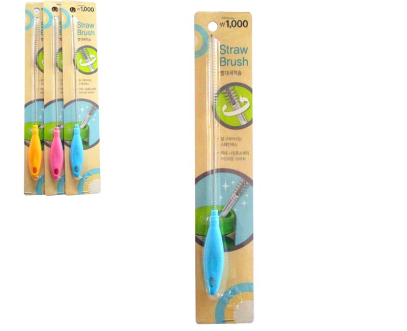 Straw Brush Set of 4 Assorted: Eco-friendly cleaning brushes for silicone, metal, and glass straws, ensuring hygiene and sustainability.