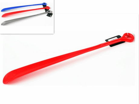 Set of 6 assorted 47cm shoe horns, designed for easy shoe entry and added style, perfect for all users and occasions.