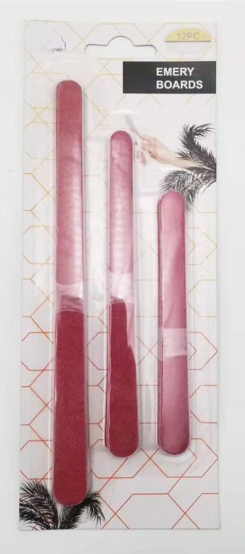 Four packs of high-quality emery boards for nail filing, shaping, and smoothing, ideal for DIY manicures.