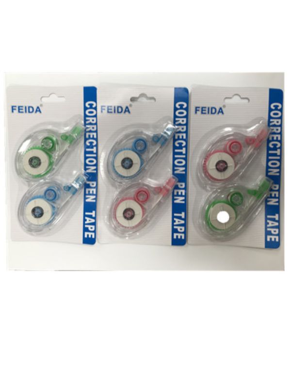 Premium correction tape set of 8 assorted units, each 10m long, ensuring smooth, precise, and clean corrections for all documents.