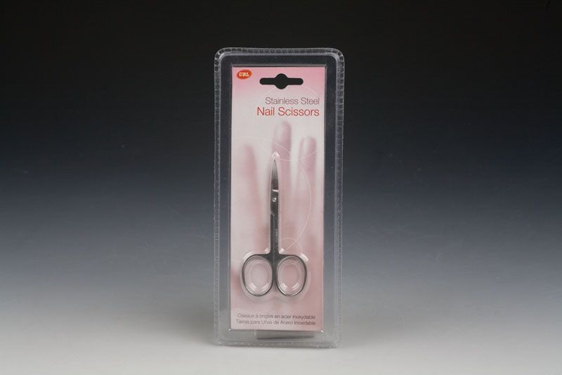 Set of 4 stainless steel nail scissors designed for precision grooming and durability in home or professional use.