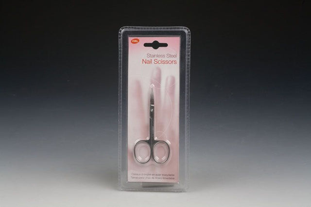 Set of 4 stainless steel nail scissors designed for precision grooming and durability in home or professional use.