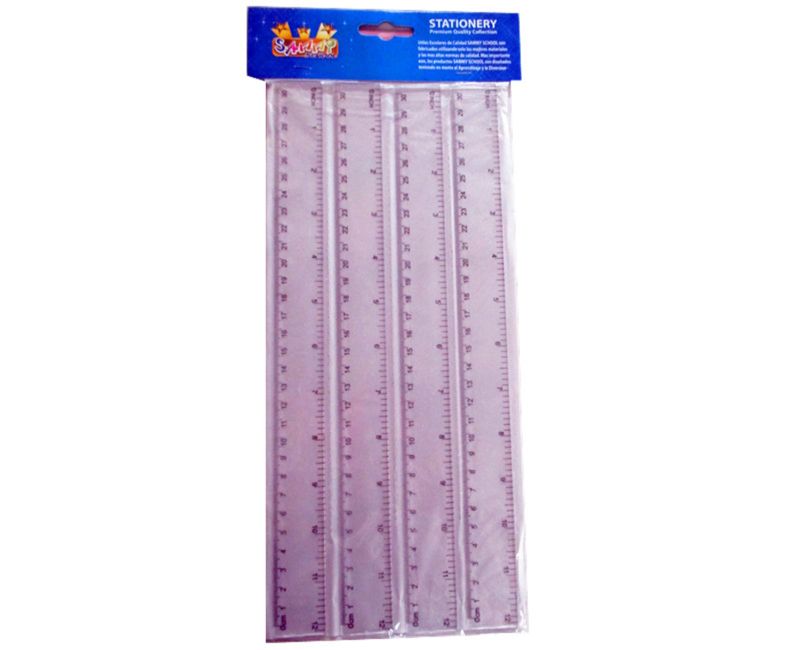 Plastic Ruler - Clear 30cm (16pcs)