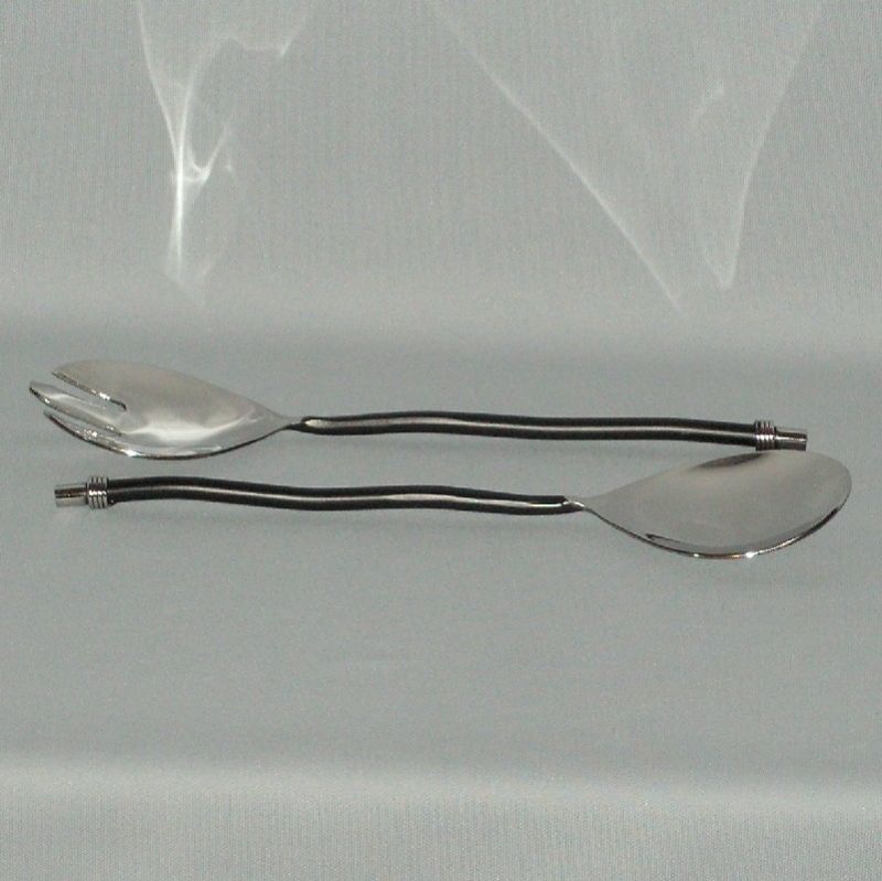 Twisted Salad Servers - 28cm Wire (Set Of 2)
