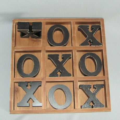 Large O&Xs game board (30cm) for strategic fun, perfect for family gatherings and outdoor picnics. Durable and engaging.