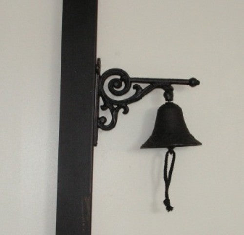 Vintage cast iron doorbell, 19x18x11cm, durable, elegant design, perfect for enhancing home entrances.