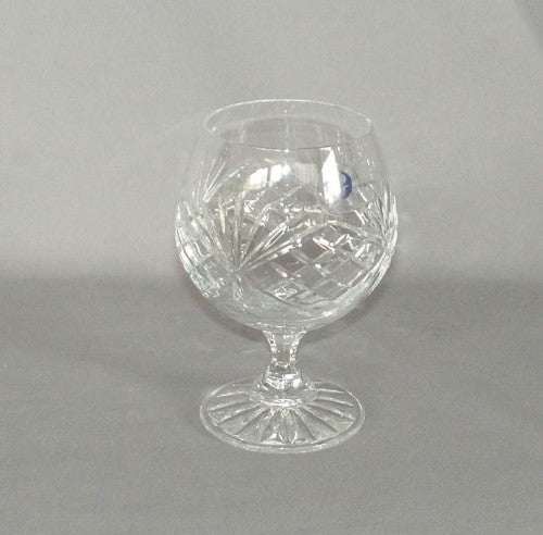 Elegant Irena Zawie Brandy Glass, crafted from crystal, enhances spirits with its refined design and ergonomic shape.