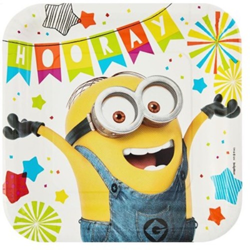 Despicable Me Minion Made Dinner Plates - Pack of 8