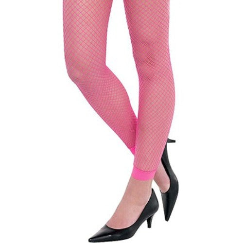 Colorful 80's fishnet leggings with a stretchy fit, perfect for bold outfits, dance floors, and versatile styling.