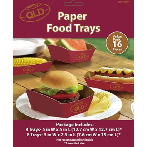 Durable cardboard food trays for hot dogs and pies, pack of 16, eco-friendly and perfect for events and gatherings.