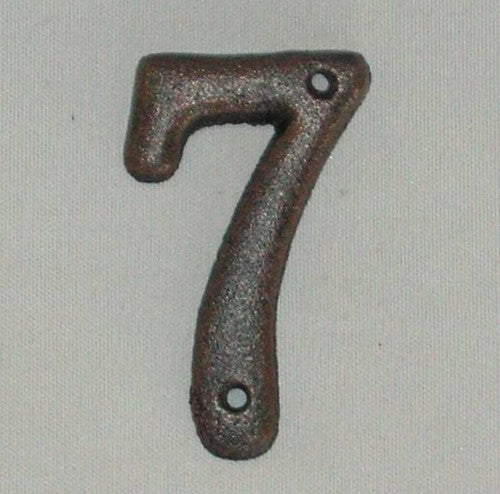 Letter Box Numbers - House Number - Number 7