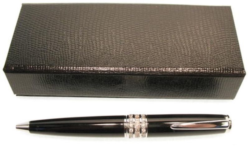 Stone White Mini Pen by Smartfox NZ, featuring sleek design and precision ink flow, elegantly presented in a blue gift box.