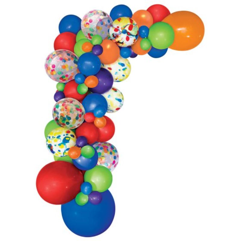 Balloon Garland Kit Primary Colours with 70 Assorted Balloons - (Pack of 70)